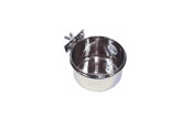 Hunde - Dogman Edelstahlnapf für Haustiere mit Schraubbefestigung L 0,84L - 976342