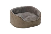 Hunde - Dogman Sherpa Hundebett Hohe Seiten Braun Mittel 60x48x23cm - 805085