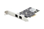 Netzwerkadapter (Netzkarte, Druckserver, u.s.w.) - StarTech.com 2-Port 2.5Gbps NBASE-T PCIe Network Card Intel I225-V Dual-Port Computer Network Card Multi-Gigabit NIC PCI Express Server LAN Card Desktop Ethernet Interface - PR22GI-NETWORK-CARD