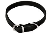 Hunde - Dogman Leather collar Lina adjustable - 122760