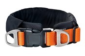 Hunde - Dogman Emmi Gepolstertes Halsband Verstellbar Orange M (45mm x 45-75cm) - 127008