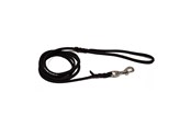 Hunde - Dogman Leather Leash Lina Black M 12mm x 180cm - 220312