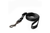 Hunde - Dogman Iris Verstellbare Nylon Hundeleine Schwarz Groß 20mm 120-200cm - 223002