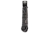 Hunde - Dogman Iris geflochtene Schleppleine mit Karabinerbefestigung Grau 6,5mm 15m - 224005