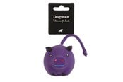 Hunde - Dogman Hundespielzeug Latex Lila Schweinchen mit Quietscher 21cm - 325014