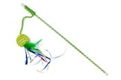 Katzen - Dogman Angel für Katzen mit Fransenball Grün 47cm - 331354