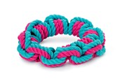 Hunde - Dogman Hundespielzeug Rosa Seilring 16cm - 333555