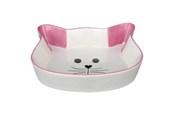 Katzen - Trixie Ceramic Bowl cat face 0.25 l/12 cm assorted colours - TX24494
