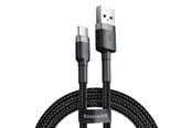 USB Kabel - Baseus Cafule cable USB-C 3A 0.5m (Gray+Black) - CATKLF-AG1