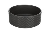 Hunde - Trixie Ceramic Bowl dog 0.9 l/ø 16 cm black - TX25021