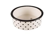 Katzen - Trixie Ceramic Bowl cat 0.3 l/ø 12 cm white/black - TX25120