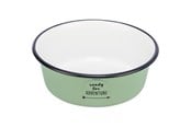 Hunde - Trixie Bowl enamel/stainless steel 0.3 l/ø 12 cm green - TX25211