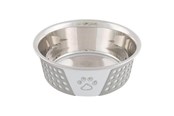 Hunde - Trixie Stainless Steel Bowl 0.75 l/ø 17 cm white - TX25256