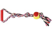 Hunde - Trixie Playing Rope with Tennis Ball ø6/50cm assorted colours - TX3280