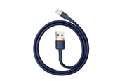 USB Kabel - Baseus Cafule Lightning cable 2.4A 1m (Gold+Dark blue) - CALKLF-BV3