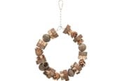 Vogelspielzeug - Trixie Ring swing wood/pine cone ø 18 cm - TX51701