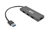 USB-Hubs - Tripp Lite 4-Port Portable Slim USB 3.0 Superspeed Hub w/ Built In Cable - hub - 4 ports USB-Hubs - 4 - Schwarz - U360-004-SLIM