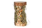 Nagetiere - Trixie Wooden Tower with Mountain Meadow Hay 13 × 17 × 13 cm 110 g - TX60198