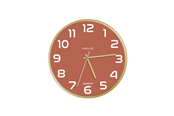 Einrichtung - Unilux Baltic Clock brick/wood - 400165111
