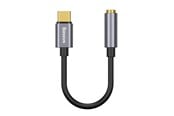 USB Kabel - Baseus L54 Audio Adapter USB-C + mini jack 3.5mm (Black+Gray) - CATL54-0G
