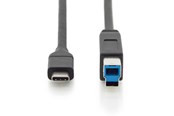 USB Kabel - DIGITUS USB Type-C to USB Type-B Cable - 1m - AK-300149-010-S