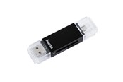 Speicherkarten Lesegerät/Adapter - Hama "Basic" USB 2.0 OTG Cardreader SD / microSD black - 181056