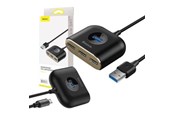 USB-Hubs - Baseus Square round 4-in-1 USB-Hubs - USB 3.0 - 4 - Schwarz - CAHUB-AY01