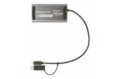 Display Kabel - StarTech.com USB-C to Dual-HDMI Adapter USB-C or A to 2x HDMI 4K 60Hz 100W PD Pass-Through 1ft (30cm) Built-in Cable External Video Graphics Adapter - 109B-USBC-HDMI