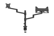 Wandhalterungen, AV-Halterungen & AV-Möbel - Neomounts DS20-425BL2 mounting kit - full-motion adjustable arm - for LCD display / notebook - black - Max - recommended for 17"-27" (LCD display) / 11.6"-17.3" (notebook) - DS20-425BL2