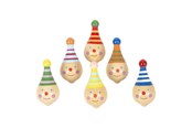 Holzspielzeug - Small Foot - Wooden Spinning Top Clown 6pcs. - 6138