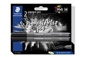 Utensilien zum Schreiben und Zeichnen - Staedtler Pigment pen blister card 2 pcs "intense black" - 376-99 BK2