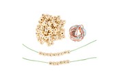 Kreativ-Spiele - Small Foot - Wooden Letter Beads Making Bracelets. - 10713