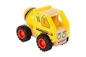 Spielzeugauto - Small Foot - Wooden Cement Truck Yellow - 12286