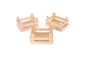 Rollenspiele - Small Foot - Wooden Crates Small 10x8x5.5cm set of 3 - 1808