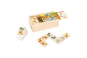 Brettspiele - Small Foot - Wooden Domino Game Safari - 10963