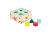 Baby Spielzeug - Small Foot - Wooden Shape Sorter with Blocks Natur - 10944