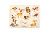 Puzzle - Small Foot - Wooden Stud Puzzle Forest Animals 9p Holz - 11499