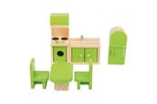 Dolls & Accessories - Small Foot - Wooden Dollhouse Furniture Kitchen 5dlg. - 10873