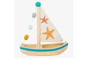 Wasserspielzeug - Small Foot - Bath Toy Wooden Sailboat Starfish - 11658