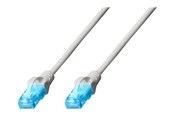 Netzwerk - Kabel - DIGITUS patch cable - 25 cm - grey - Grau - 0.25m - DK-1512-0025