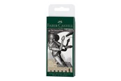 Utensilien zum Schreiben und Zeichnen - Faber-Castell 6 Pitt Artist Pens Black - 167154