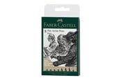 Utensilien zum Schreiben und Zeichnen - Faber-Castell 8 Pitt Artist Pens Black - 167158