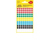Papier, Fotopapier und Etiketten - Avery Colour coding dots permanent assorted red green yellow blue black white - 3090