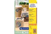 Papier, Fotopapier und Etiketten - Avery Brown kraft rectangular Product Labels (recycle) - L7108-25