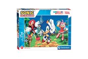Puzzle - Clementoni Jigsaw Puzzle - Sonic 104st. Boden - 27256