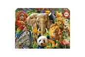 Puzzle - Educa 500 Wild Animal Collage - 80-19550
