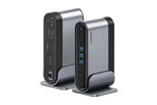 USB-Hubs - Baseus UnionJoy USB-C Docking Station 2xHDMI4K@60Hz 1xDP4K@60Hz 3xUSB-A3.0 2xUSB-C3.0 2xUSB-A2.0 1xRJ45 PD PC 1xSD+TF 1x3.5mm minijack - Grey USB-Hubs - USB 3.0 - 17 - Grau - B00532304811-00