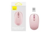 Maus - Baseus Wireless mouse F01B Tri-mode 2.4G BT5.0 1600 DPI (pink) - (Pink) - B01055503413-00