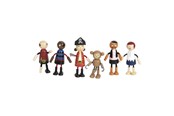 Figuren - Small Foot - Wooden Dolls Pirate Bendable 6pcs. - 12412