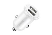 Handys - Adapter und Ladegeräte - Baseus Grain Pro Car Charger 2x USB 4.8A (white) - CCALLP-02